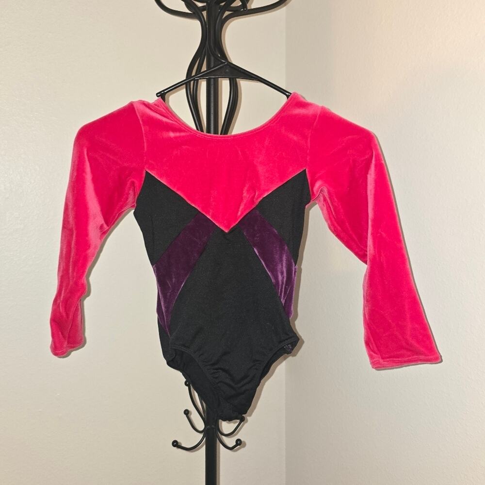 Danskin Freestyle Colorful Long-Sleeve Leotard 6x Small